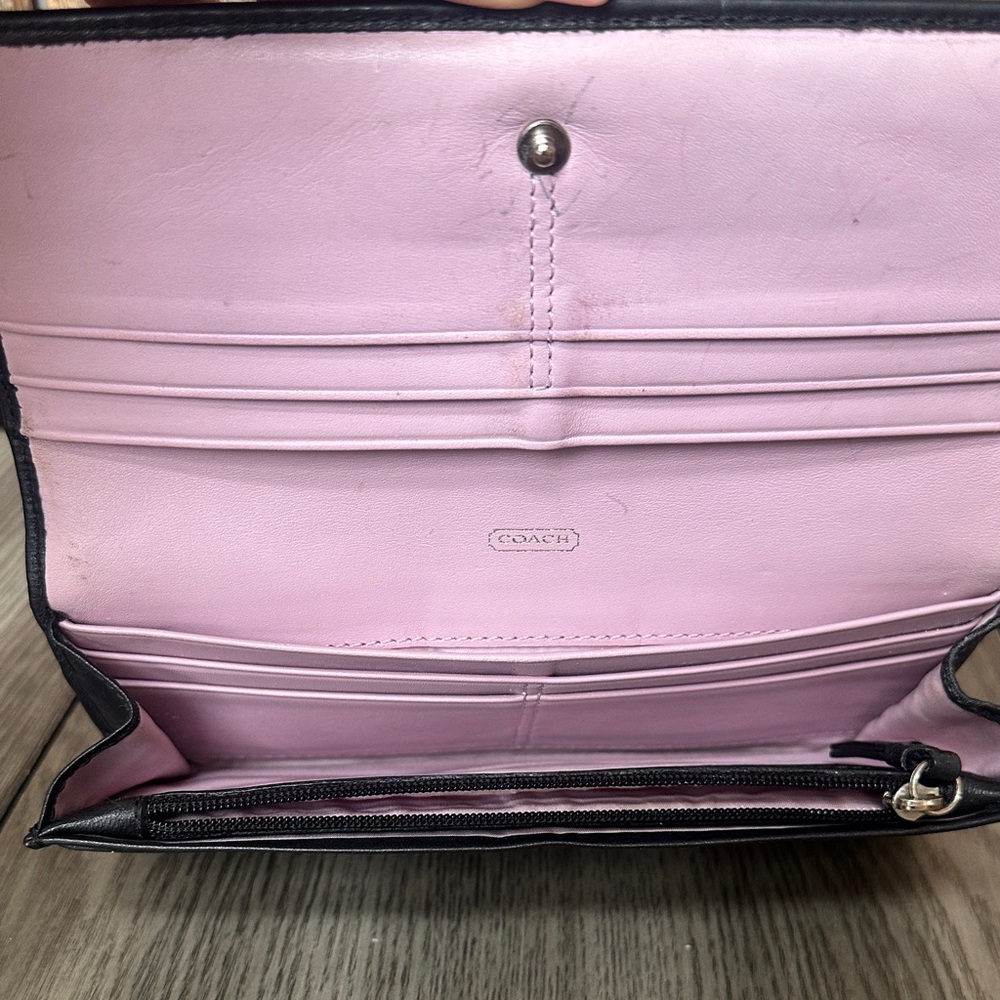 Coach 13642 ALI Signature Satin & Leather Hobo Shoulder Bag & Matching Wallet - Picture 15 of 16